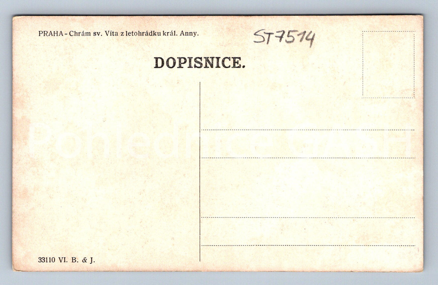 Postcard PRAGUE (ST7514)