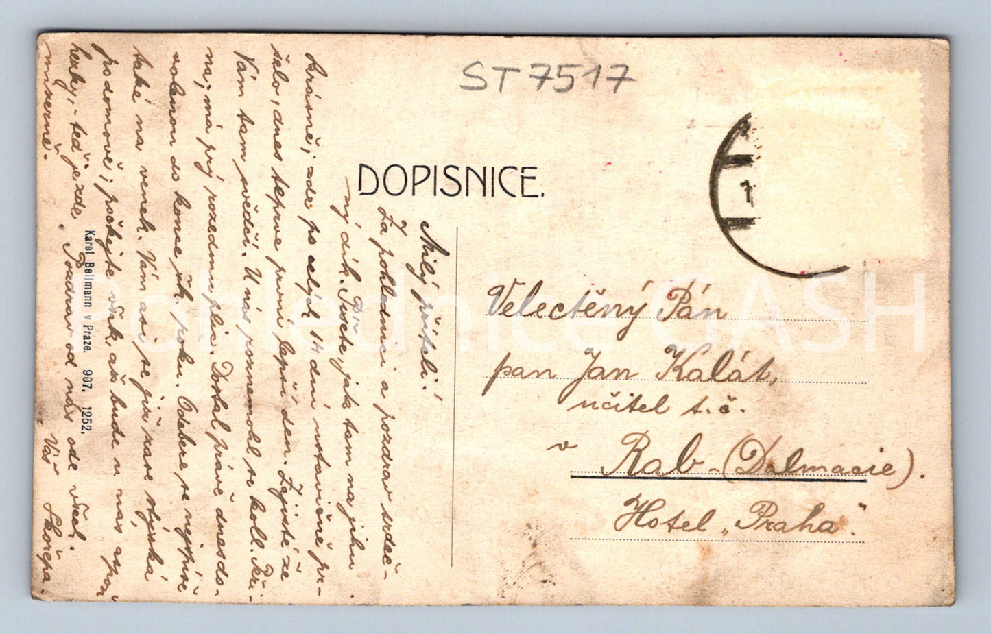 Postcard PRAGUE (ST7517)