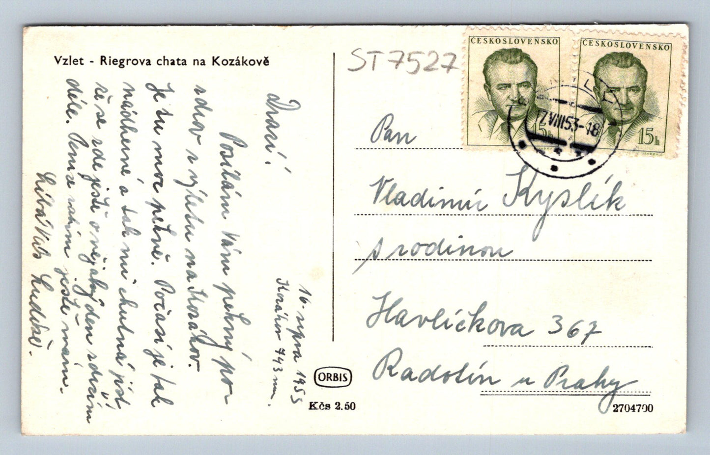 Postcard TAKEOFF (ST7527)