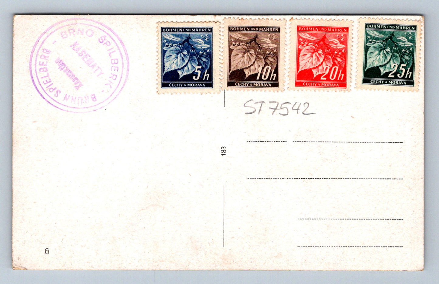 Postcard BRNO - SPILBERK (ST7542)