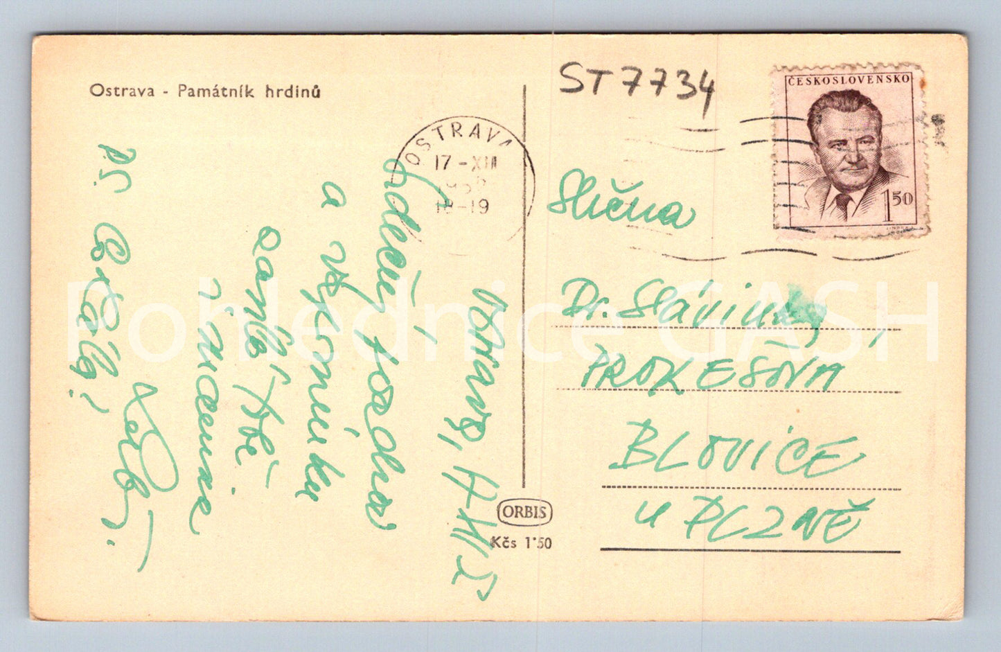 Postcard OSTRAVA (ST7734)