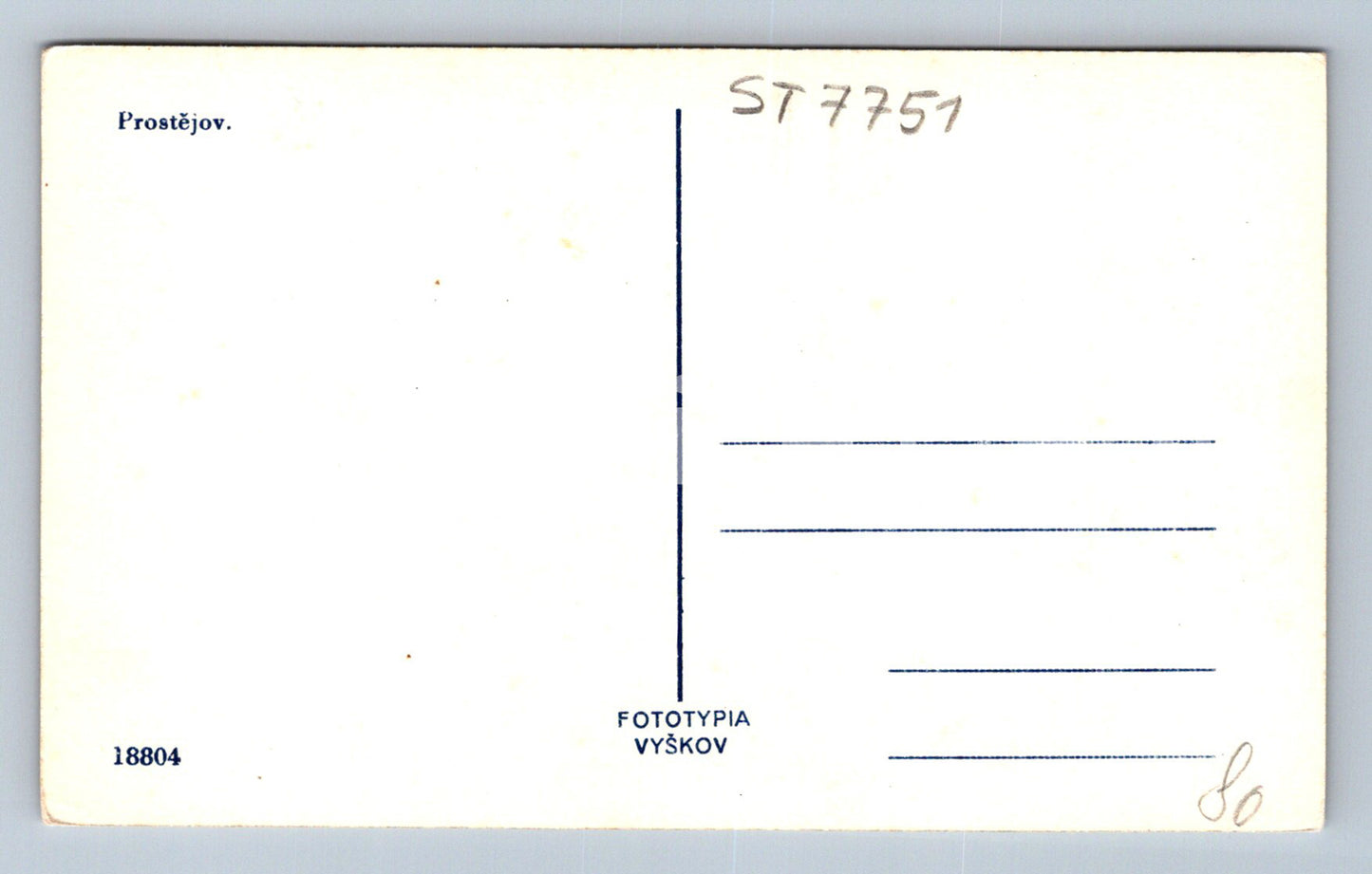 Postcard PROSTĚJOV (ST7751)