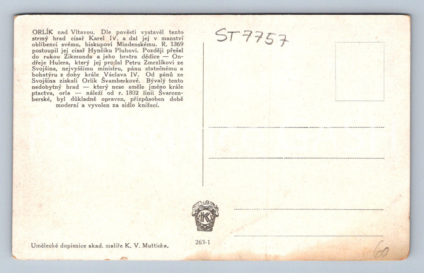 Postcard EAGLE (ST7757)