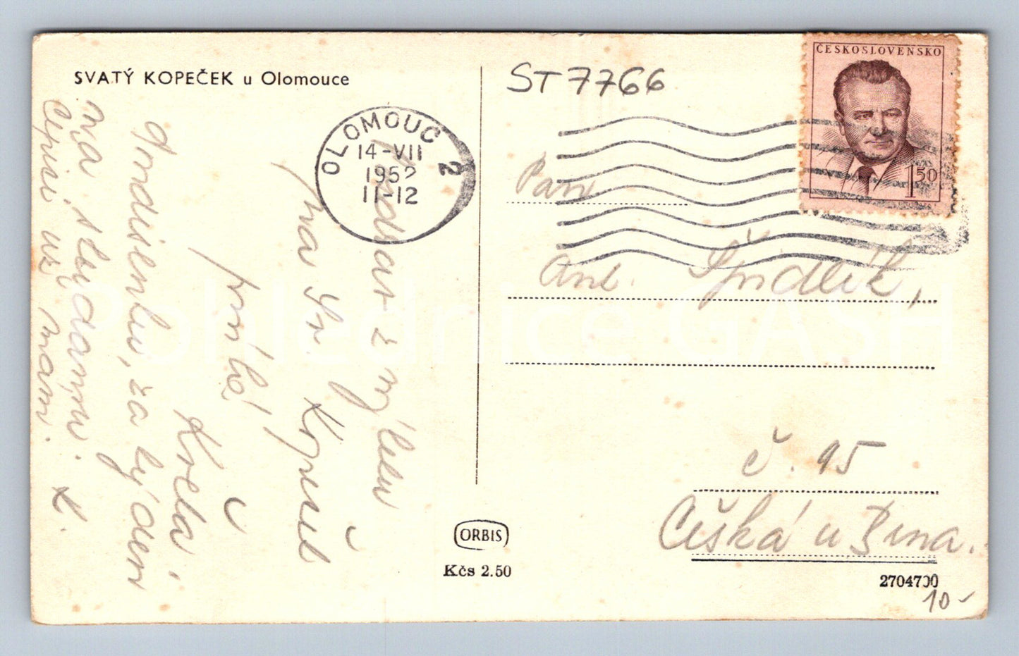 Postcard HOLY HILL NEAR OLOMOUC (ST7766)