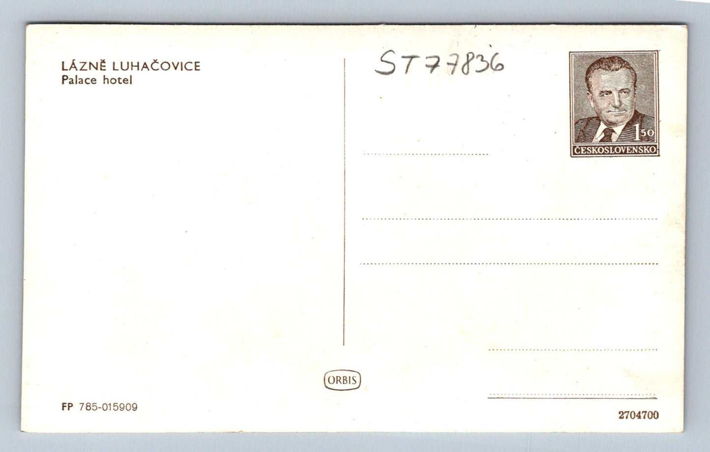 Postcard LÁZNĚ LUHAČOVICE (ST7836)