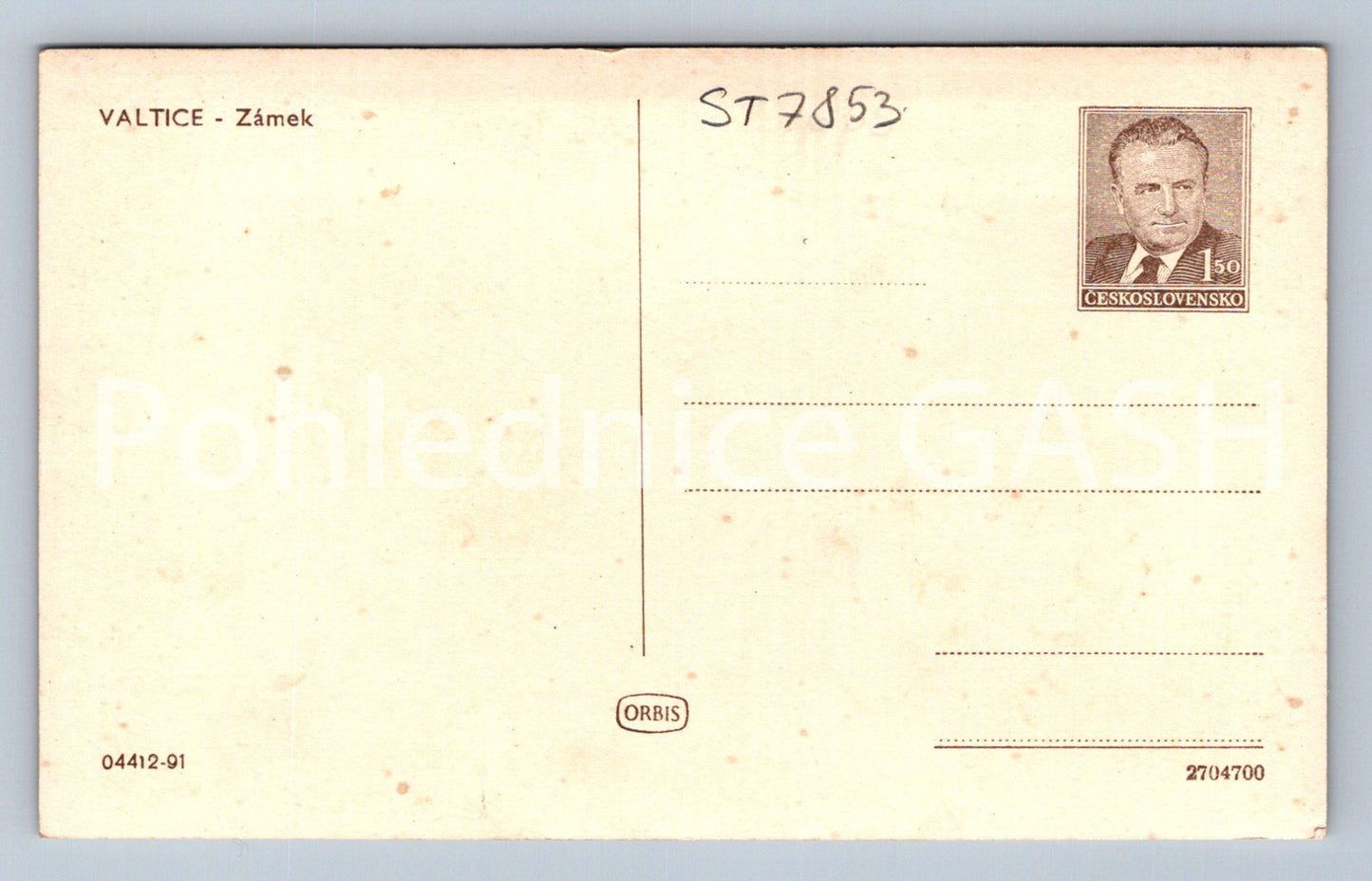 Postcard VALTICE (ST7853)