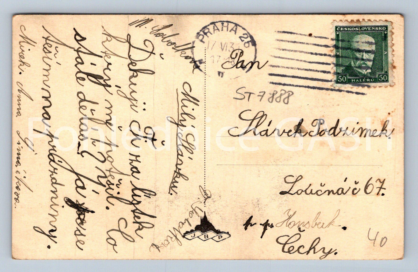 Postcard PRAGUE - HUS MONUMENT (ST7888)