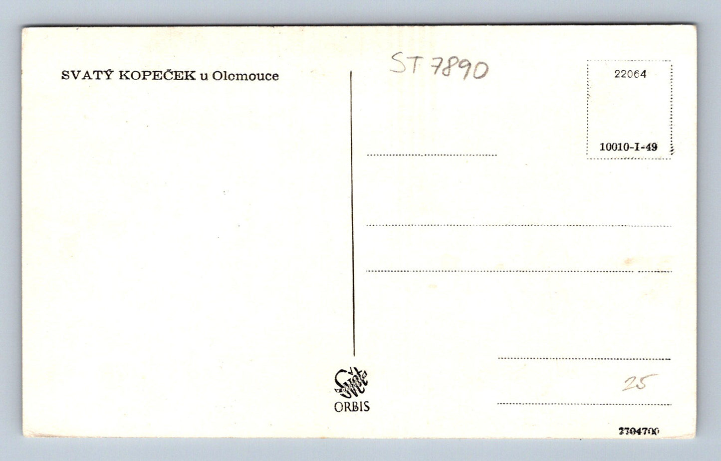 Postcard HOLY HILL NEAR OLOMOUC (ST7890)