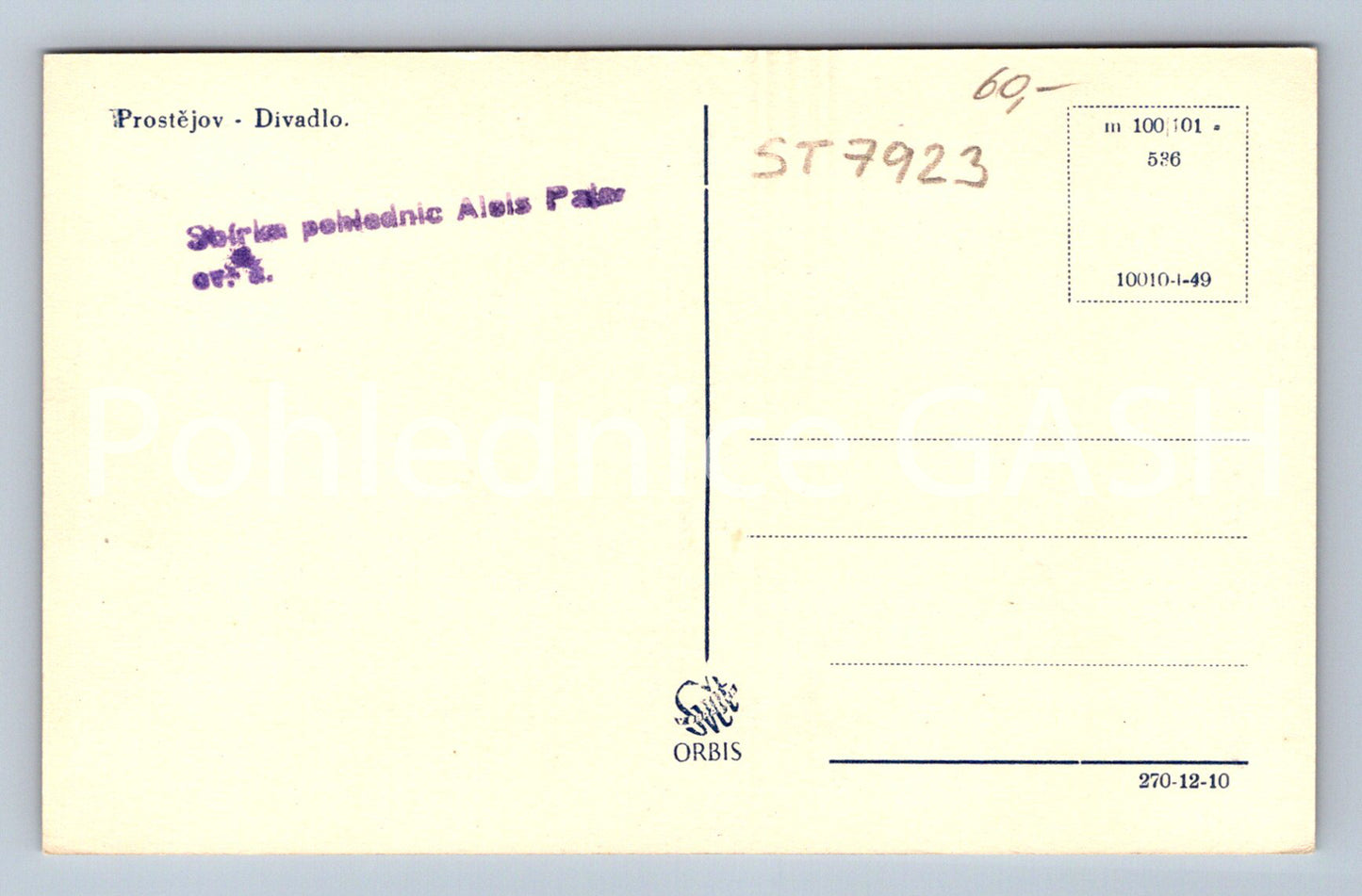 Postcard PROSTĚJOV (ST7923)