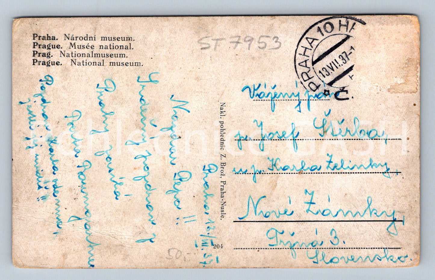 Postcard PRAGUE (ST7953)