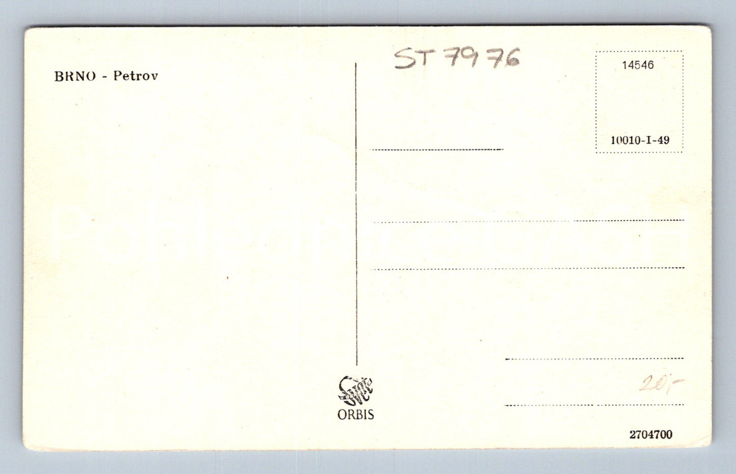 Postcard BRNO - PETROV (ST7976)