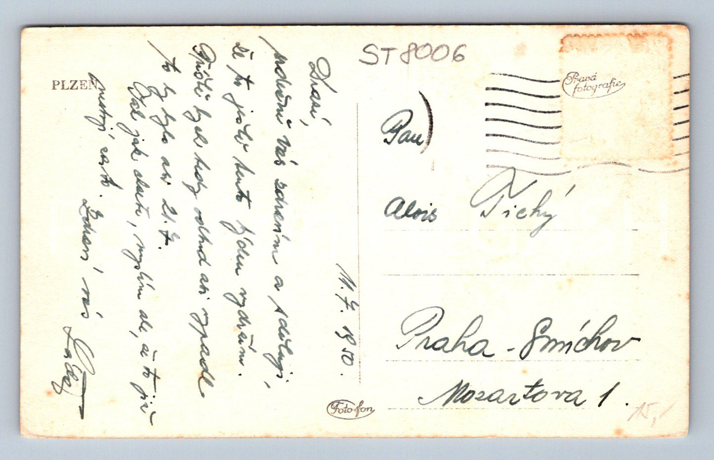 Postcard PILSEN (ST8006)