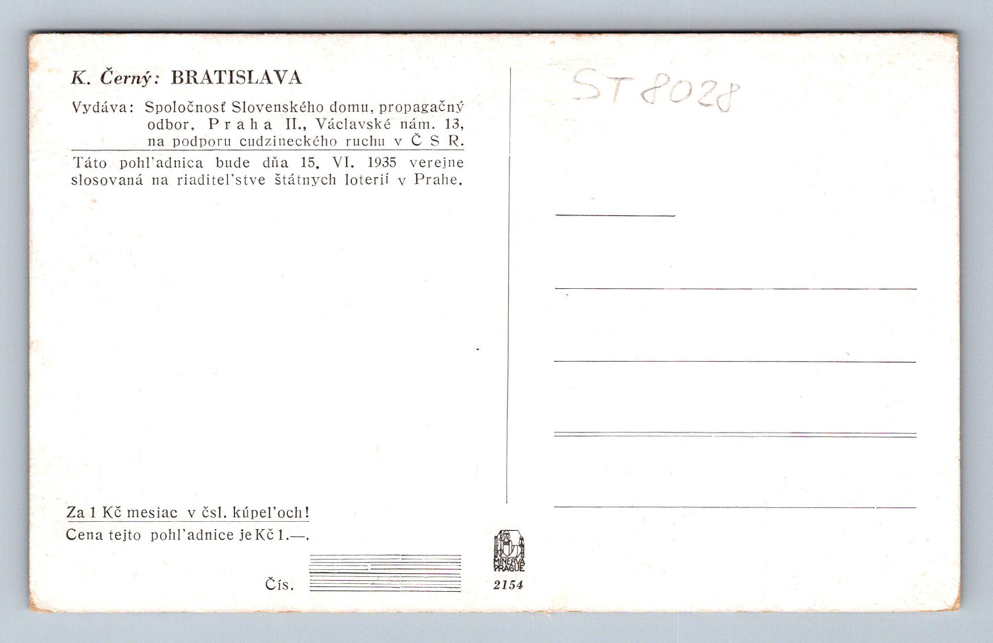 Postcard BRATISLAVA (ST8028)