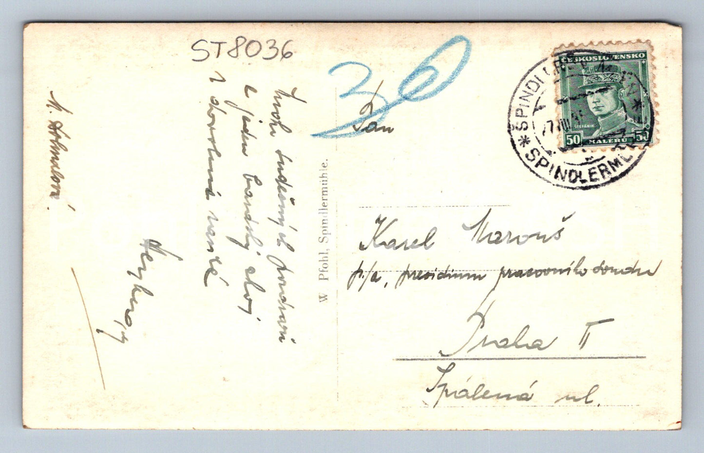 Postcard WHITE ELBE (ST8036)