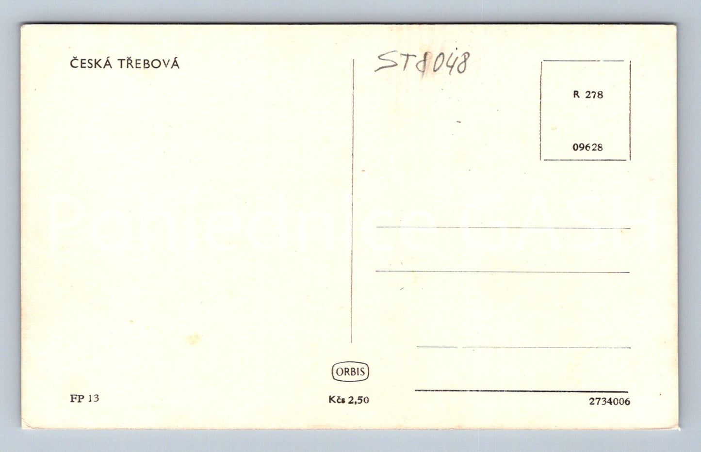 Postcard ČESKÁ TŘEBOVÁ (ST8048)