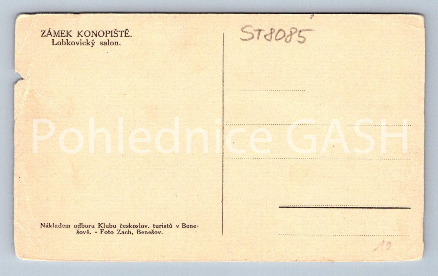 Postcard HLUBOKA NAD VLTAVOU CASTLE (ST8085)