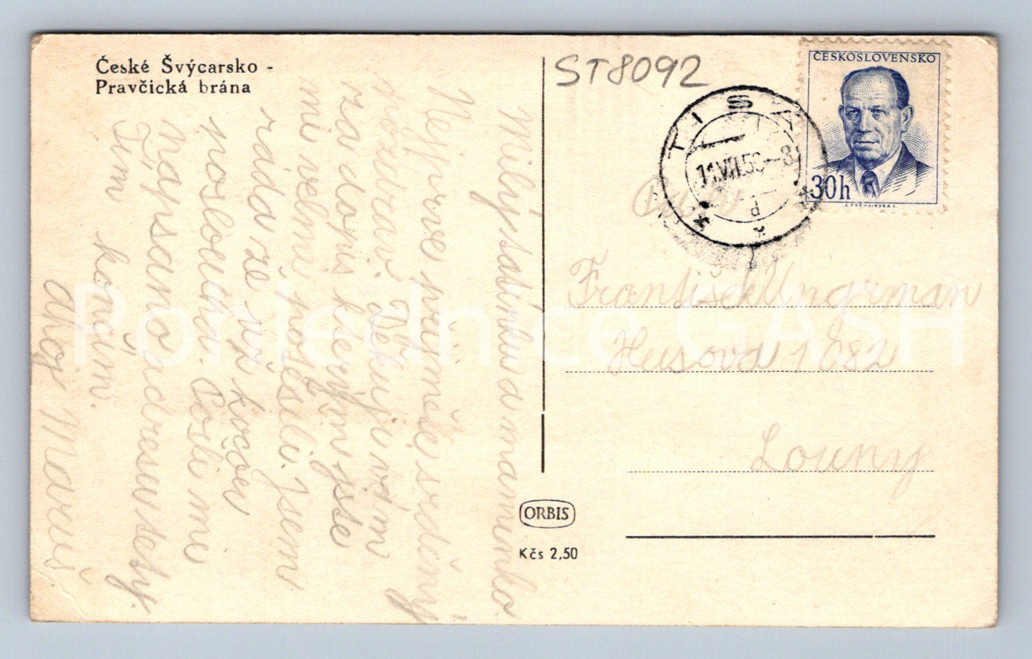Postcard BOHEMIAN SWITZERLAND (ST8092)