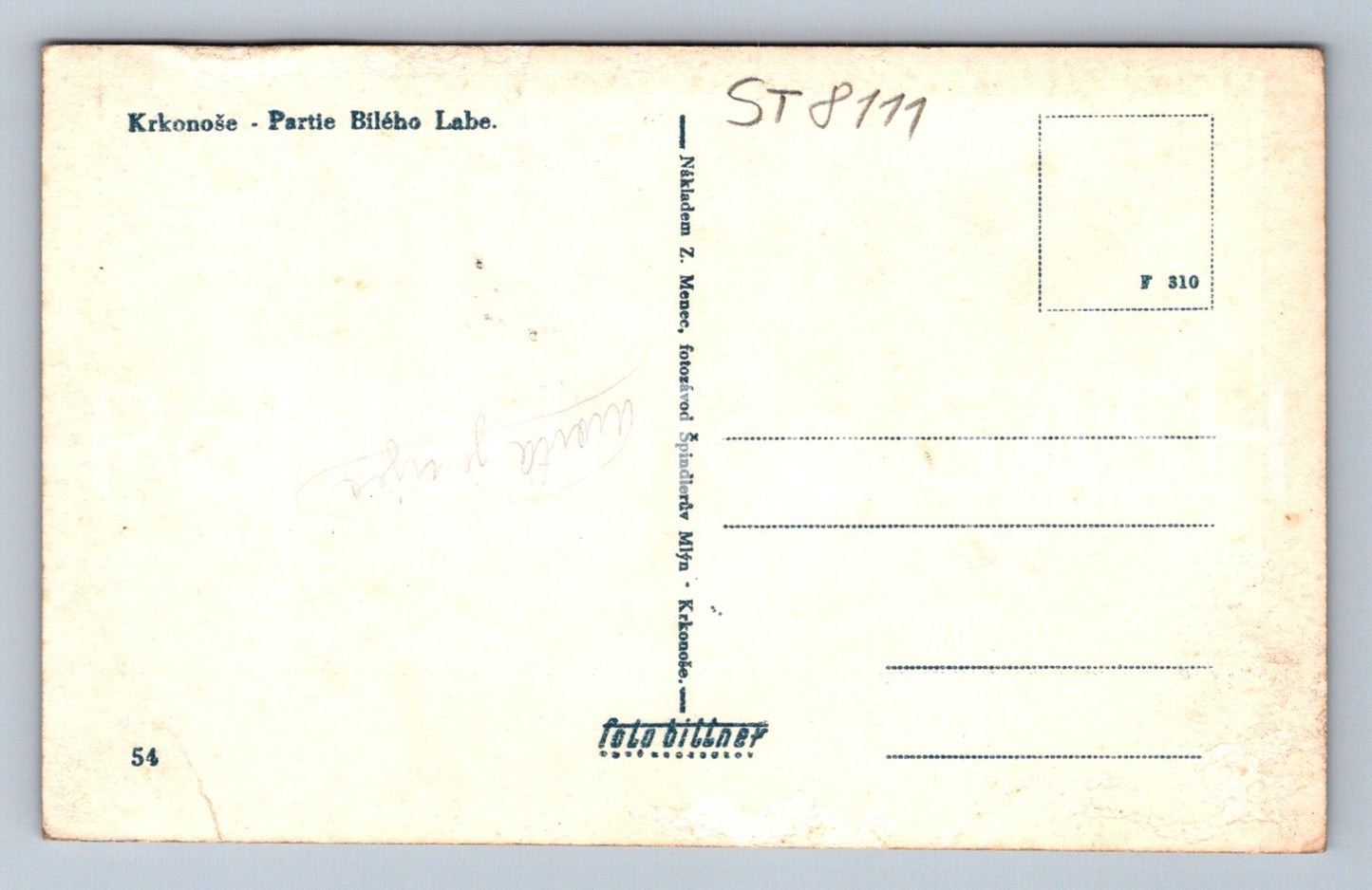 Postcard KRKONOSE (ST8111)