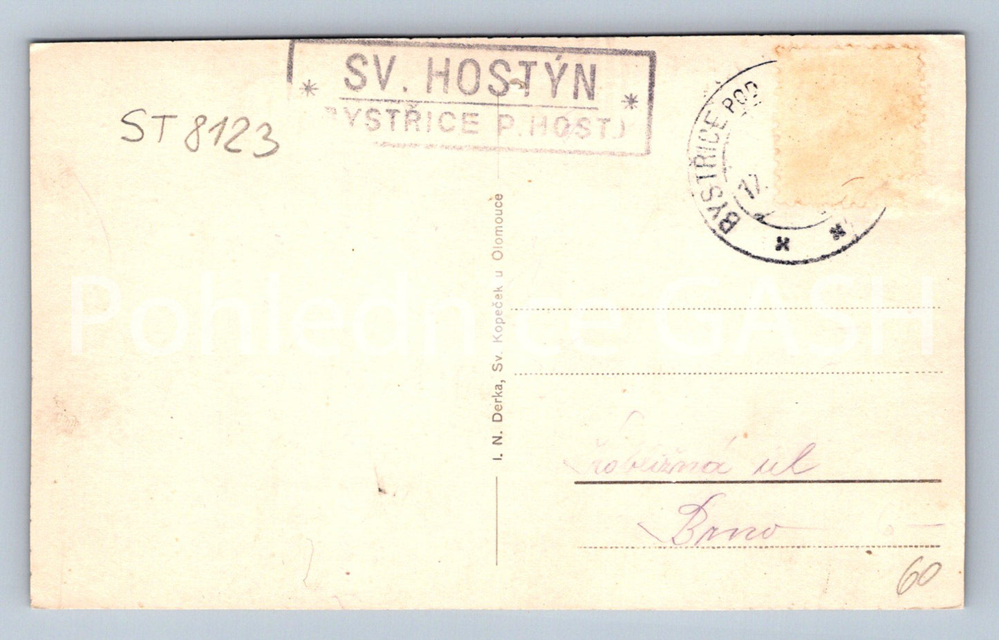 Postcard ST. HOSTÝN (ST8123)