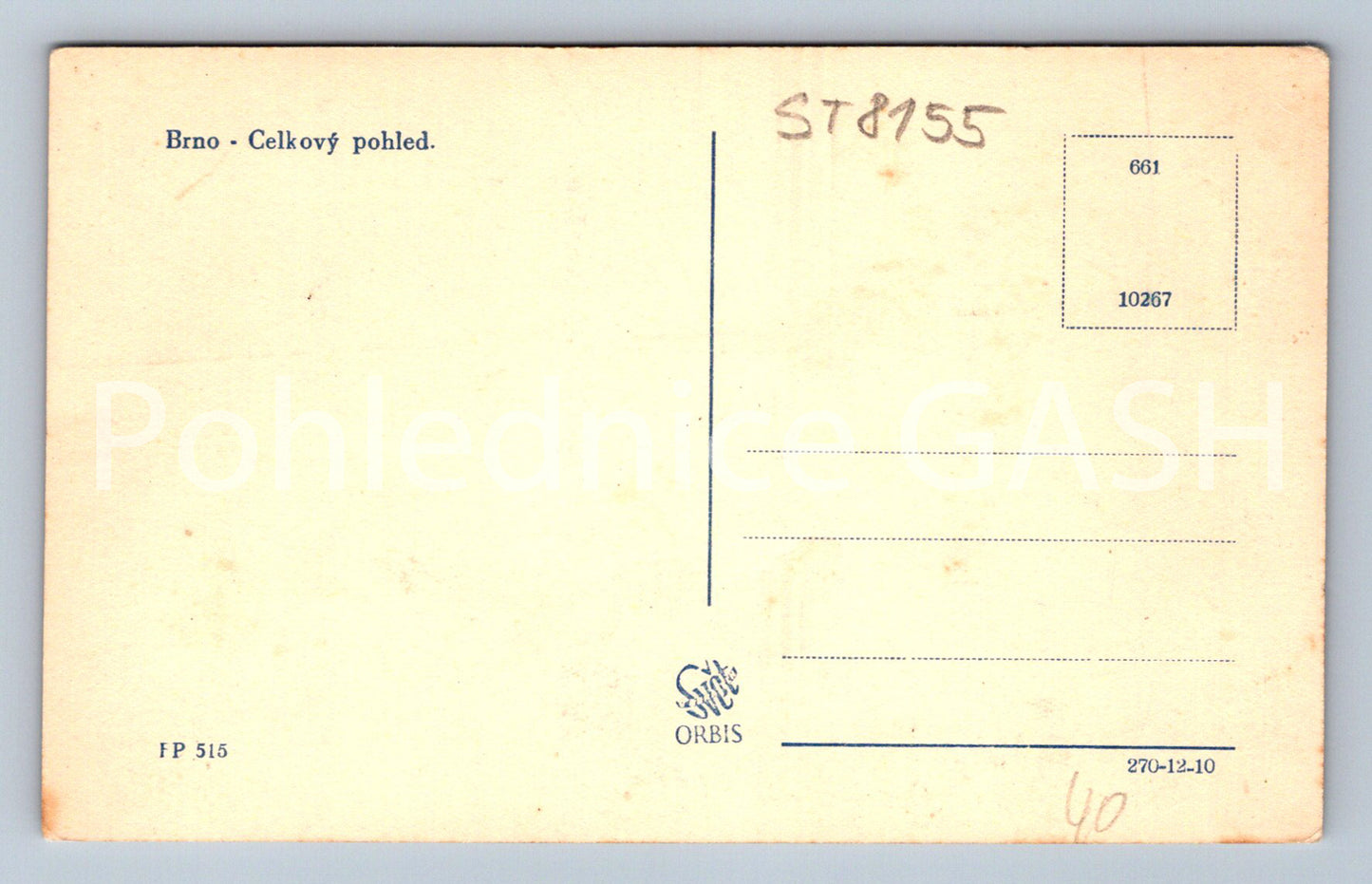 Postcard BRNO (ST8155)