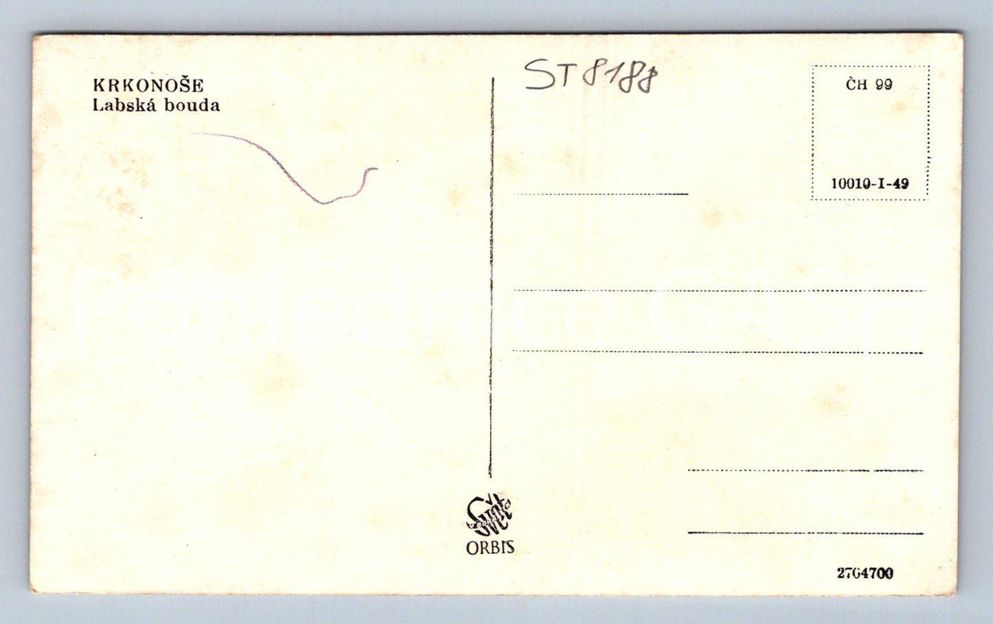 Postcard KRKONOSE (ST8188)