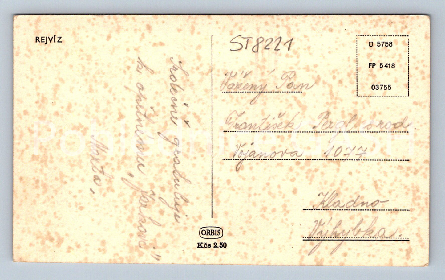 Postcard REJVÍZ (ST8221)