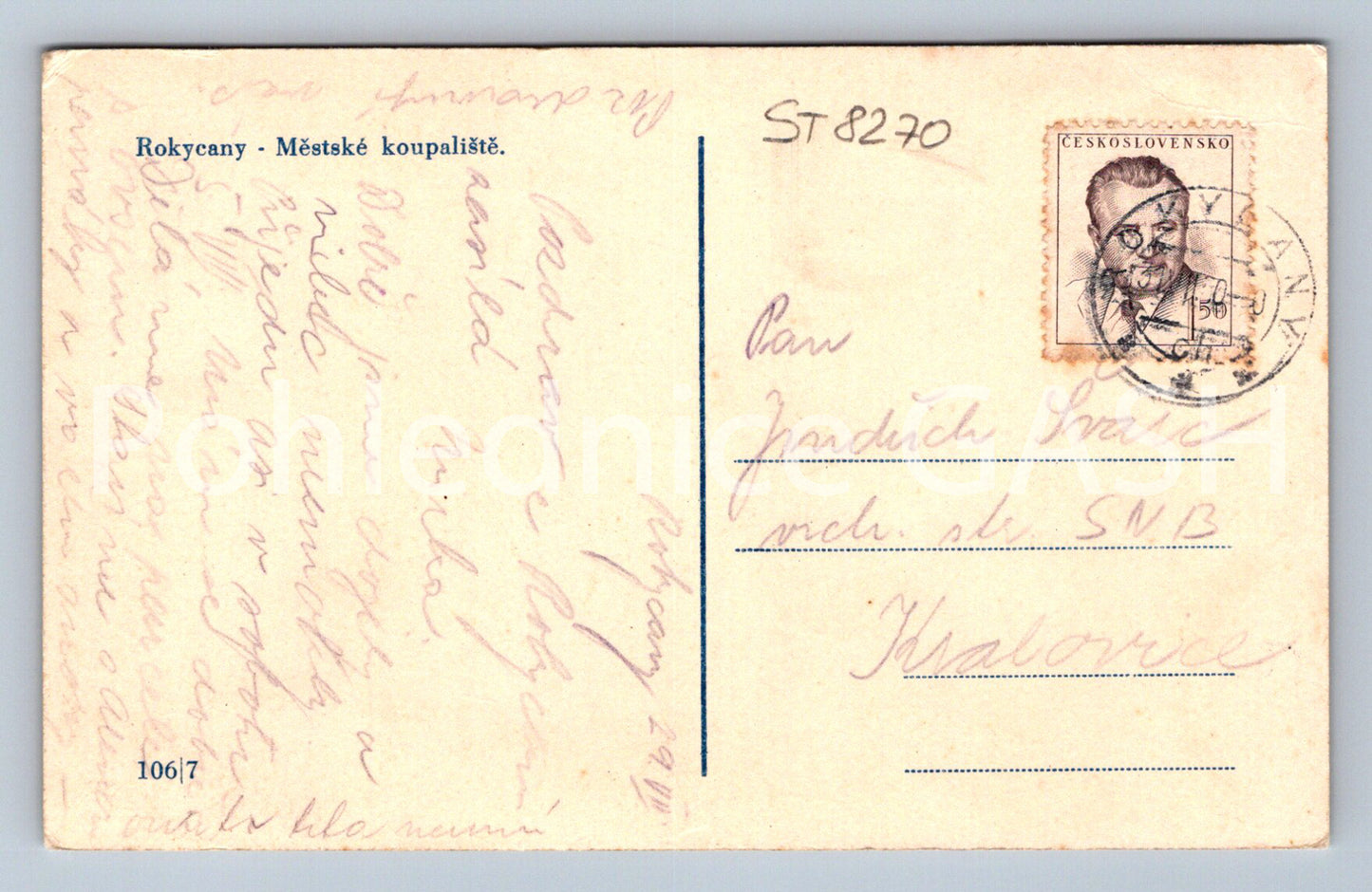 Pohlednice ROKYCANY (ST8270)