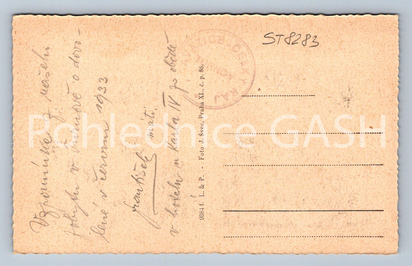 Pohlednice ČESKÝ RÁJ (ST8283)