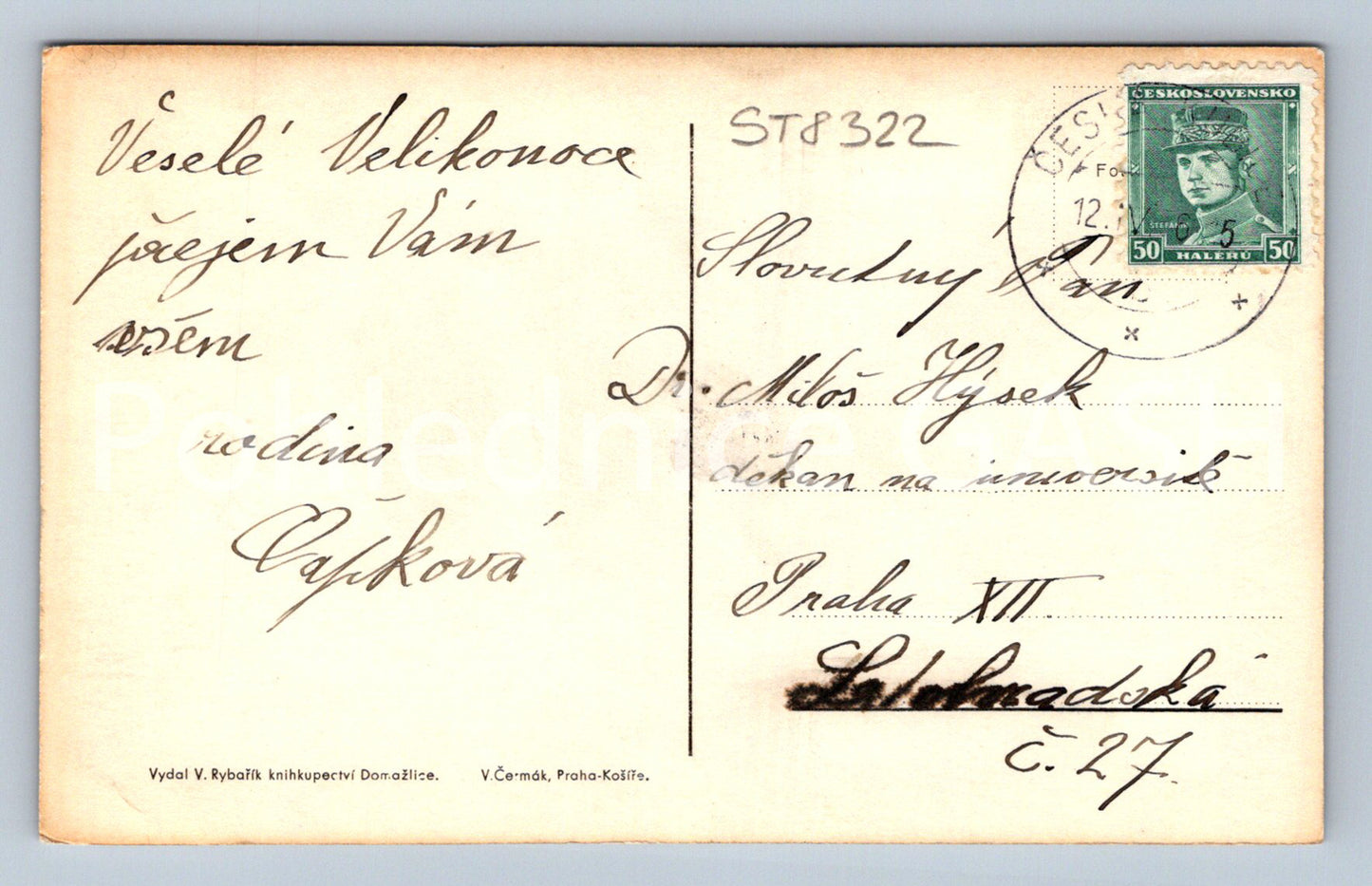 Pohlednice ČESKÉ KUBICE (ST8322)