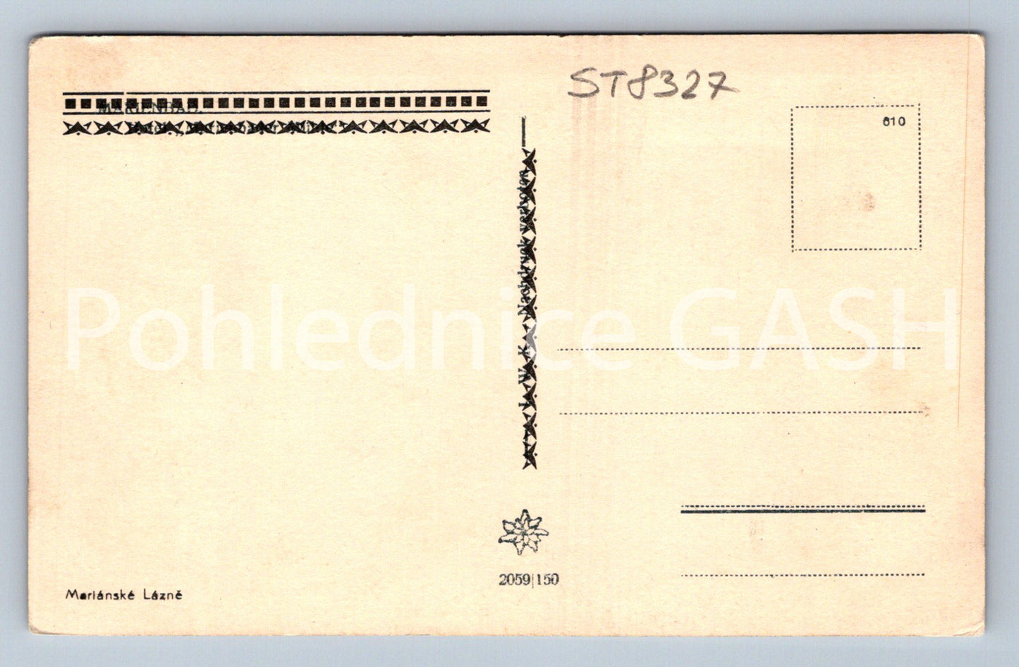 Pohlednice MARIÁNSKÉ LÁZNĚ (ST8327)