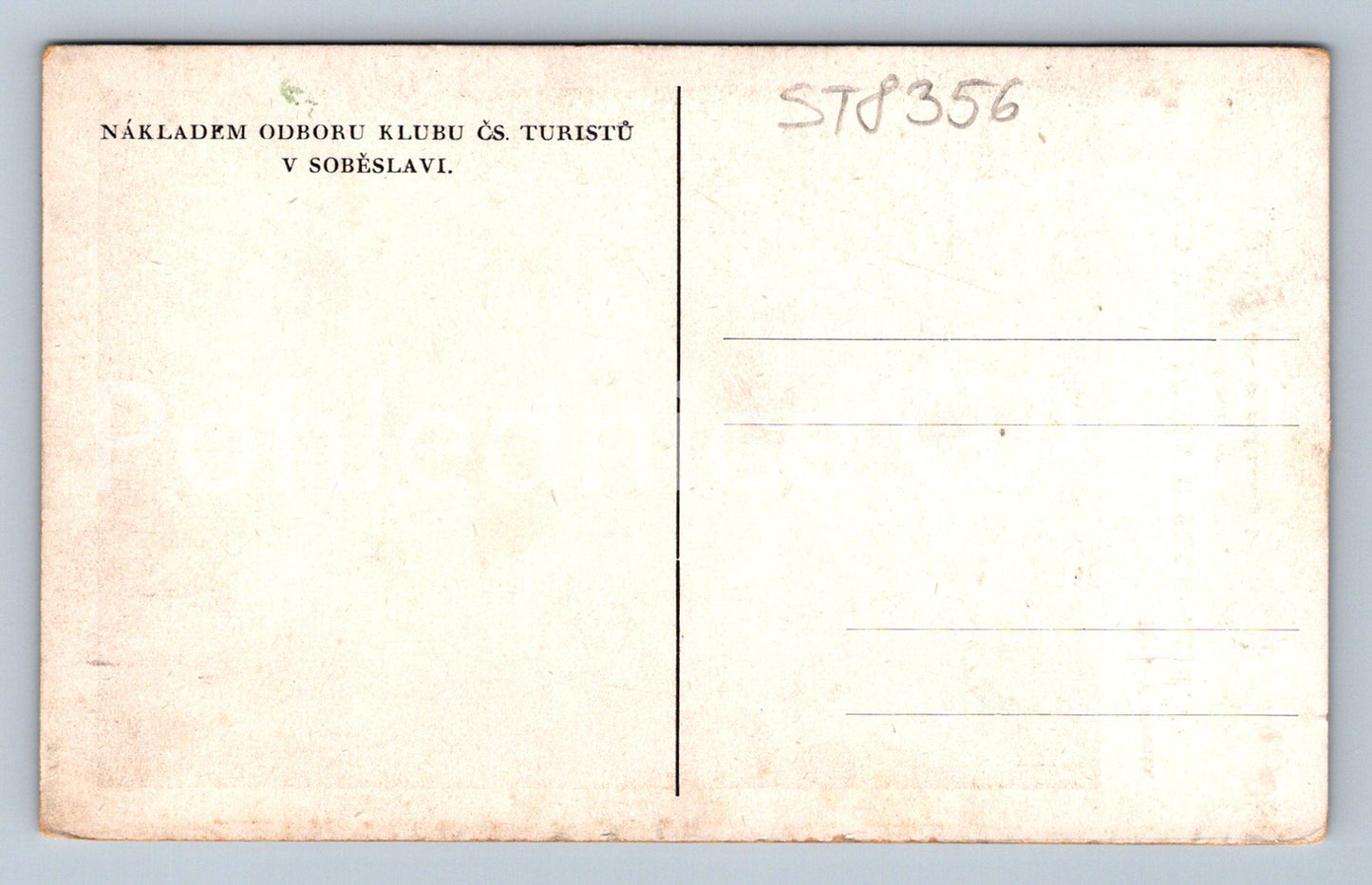 Postcard CHOUSTNÍK CASTLE U SOBĚSLAVI (ST8356)