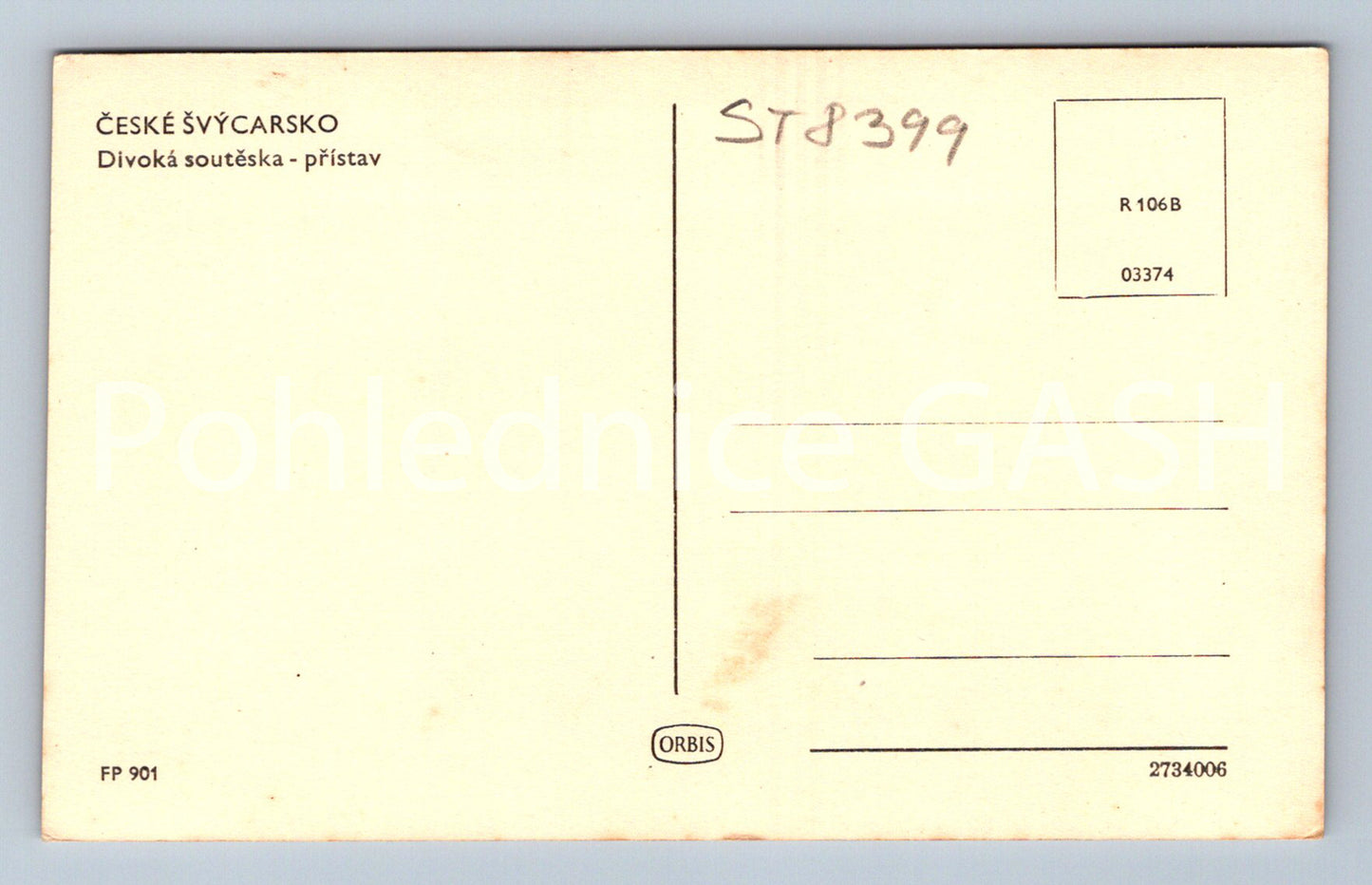 Pohlednice ČESKÉ ŠVÝCARSKO (ST8399)