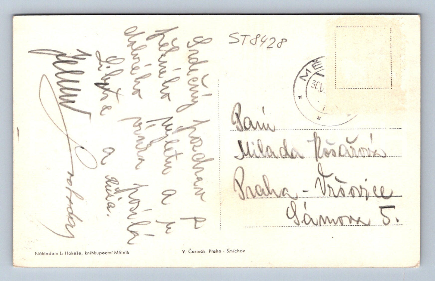 Pohlednice MĚLNÍK (ST8428)