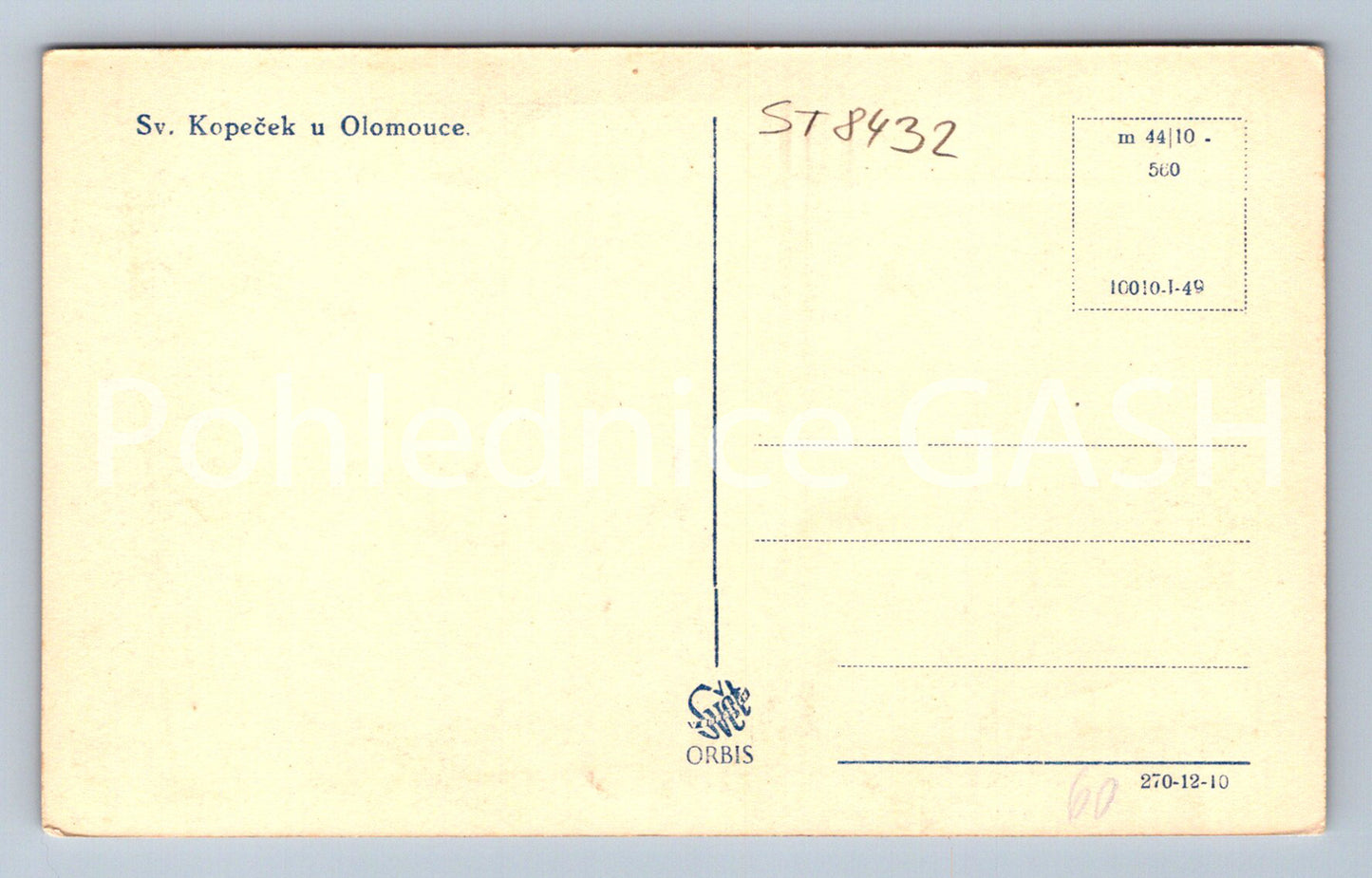 Pohlednice SVATÝ KOPEČEK U OLOMOUCE (ST8432)