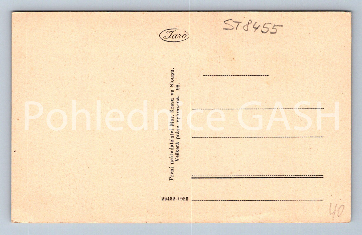 Pohlednice PARTIE Z JESKYŇ U MACOCHY (ST8455)