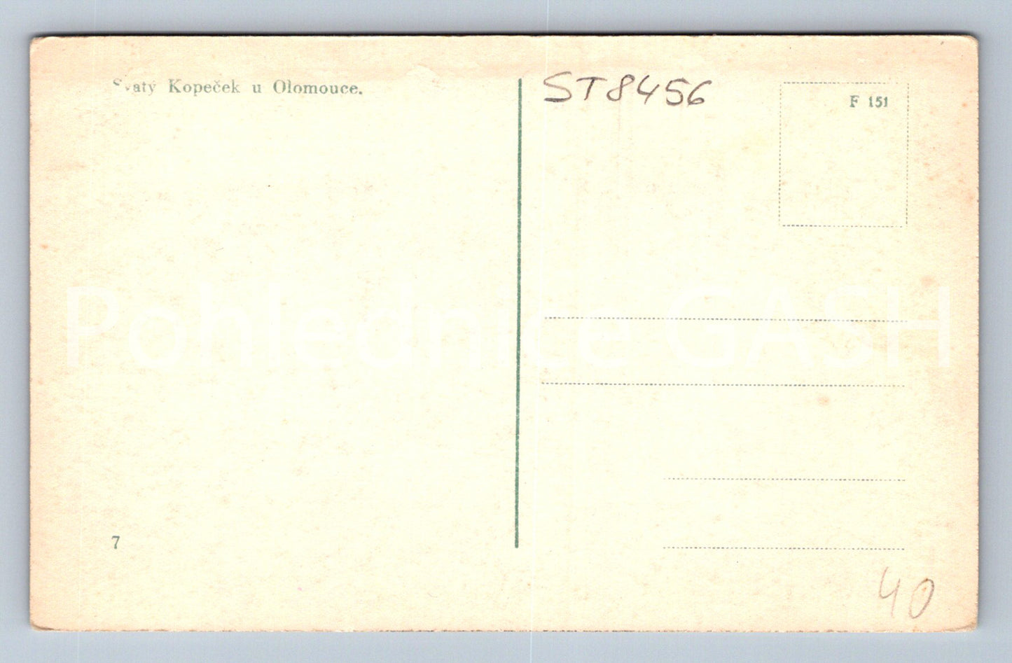 Pohlednice SVATÝ KOPEČEK U OLOMOUCE (ST8456)