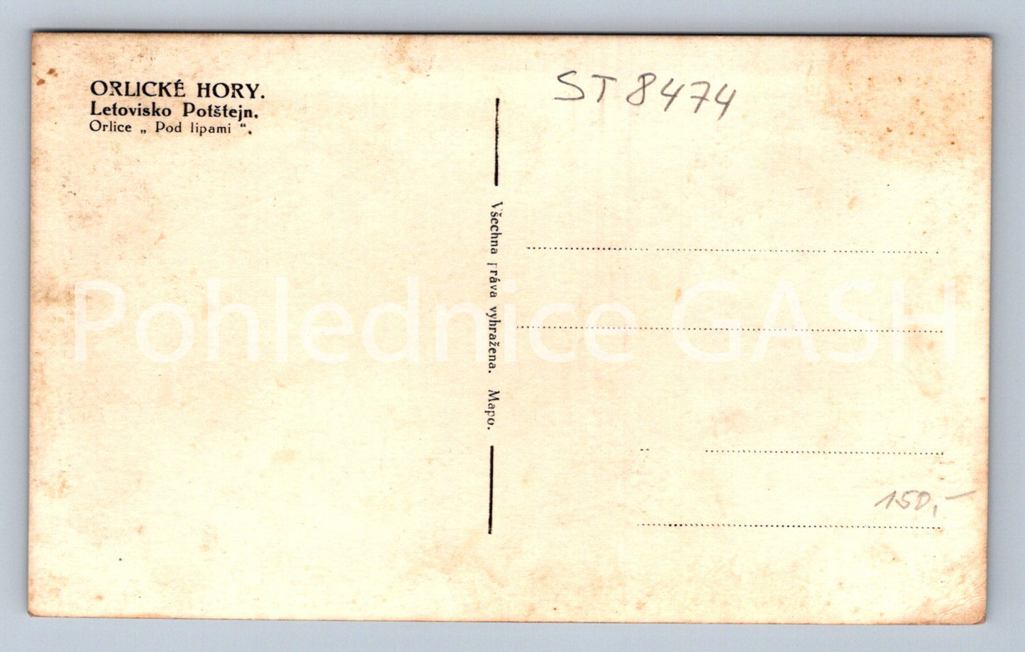 Pohlednice ORLICKÉ HORY (ST8474)