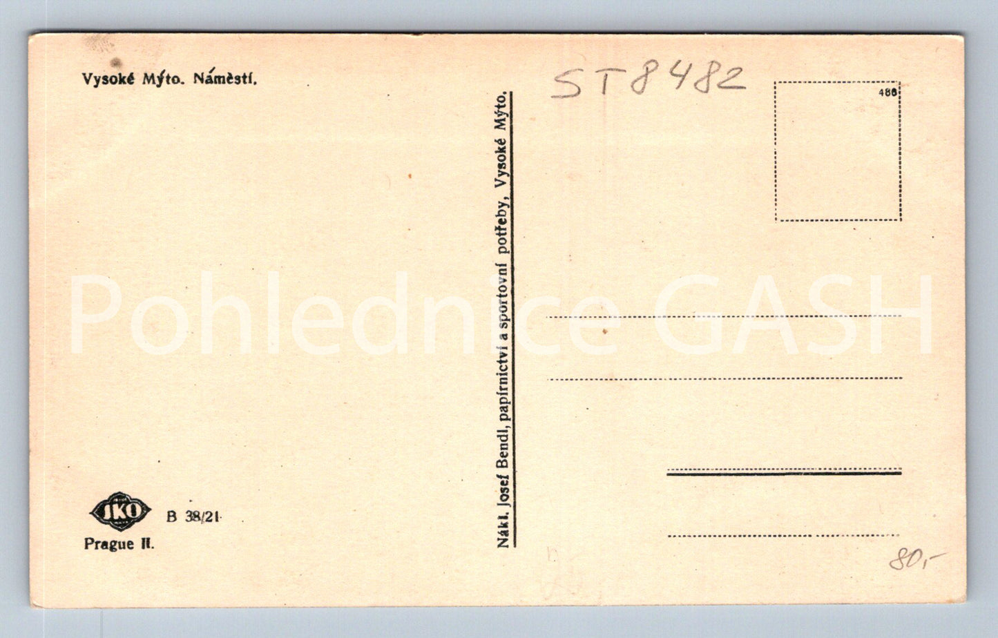 Postcard HIGH TOLL (ST8482)