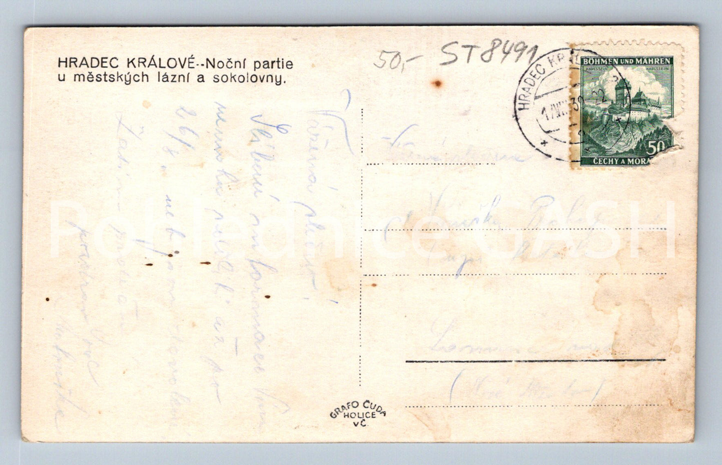 Pohlednice HRADEC KRÁLOVÉ (ST8491)