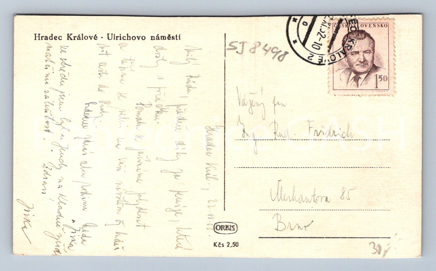 Pohlednice HRADEC KRÁLOVÉ (ST8498)