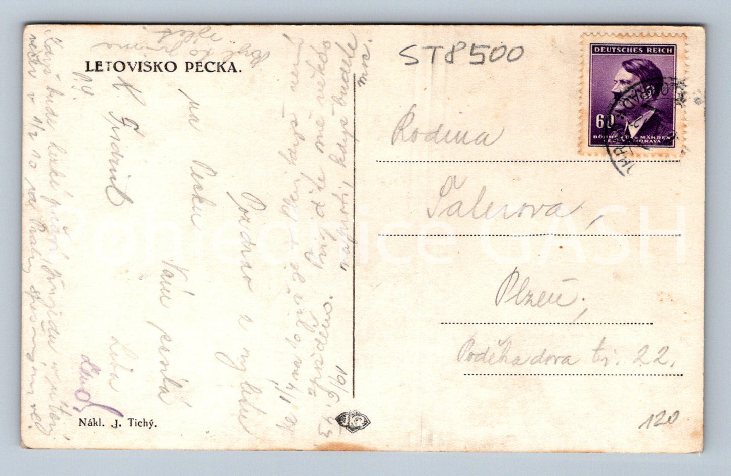 Pohlednice LETOVISKO PECKA (ST8500)