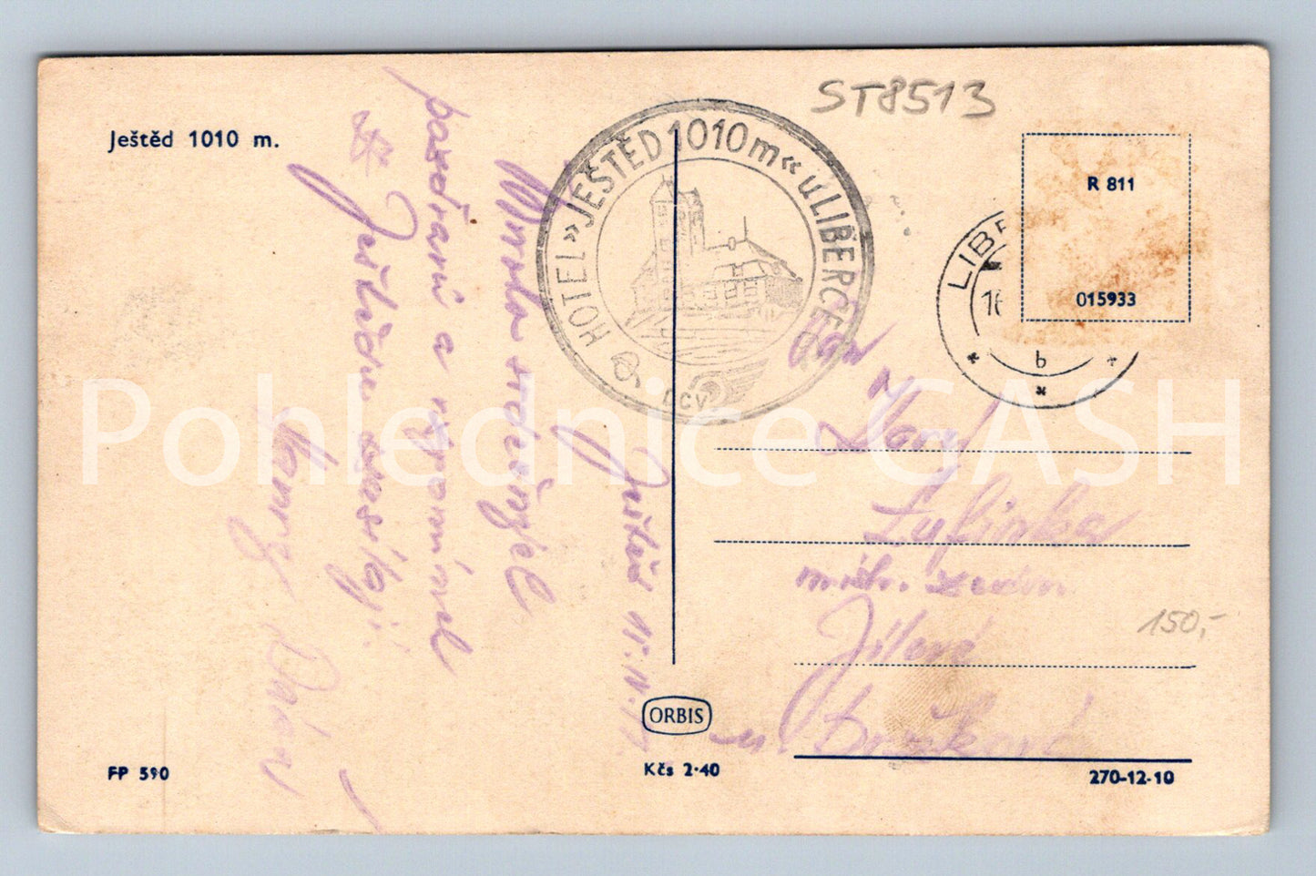 Pohlednice JEŠTĚD (ST8513)