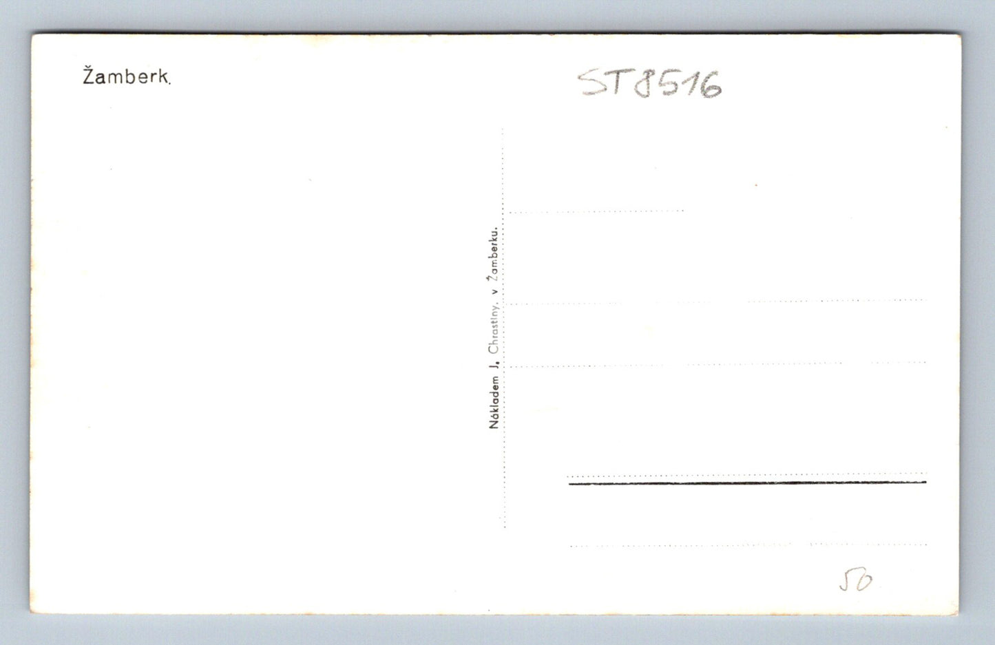 Pohlednice ŽAMBERK (ST8516)
