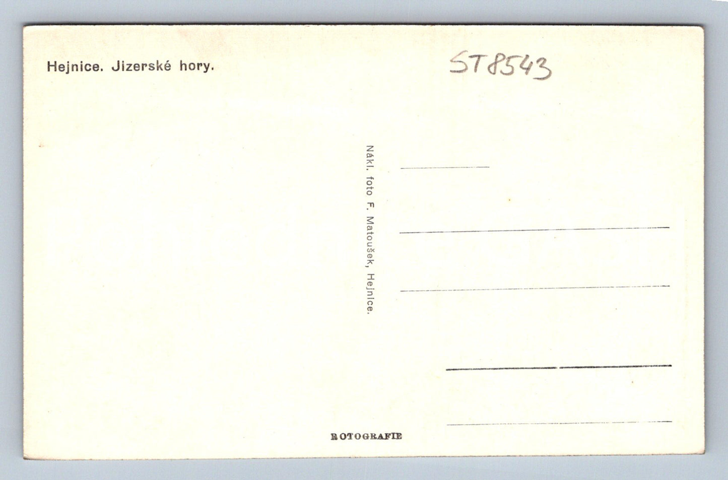 Pohlednice HEJNICE (ST8543)