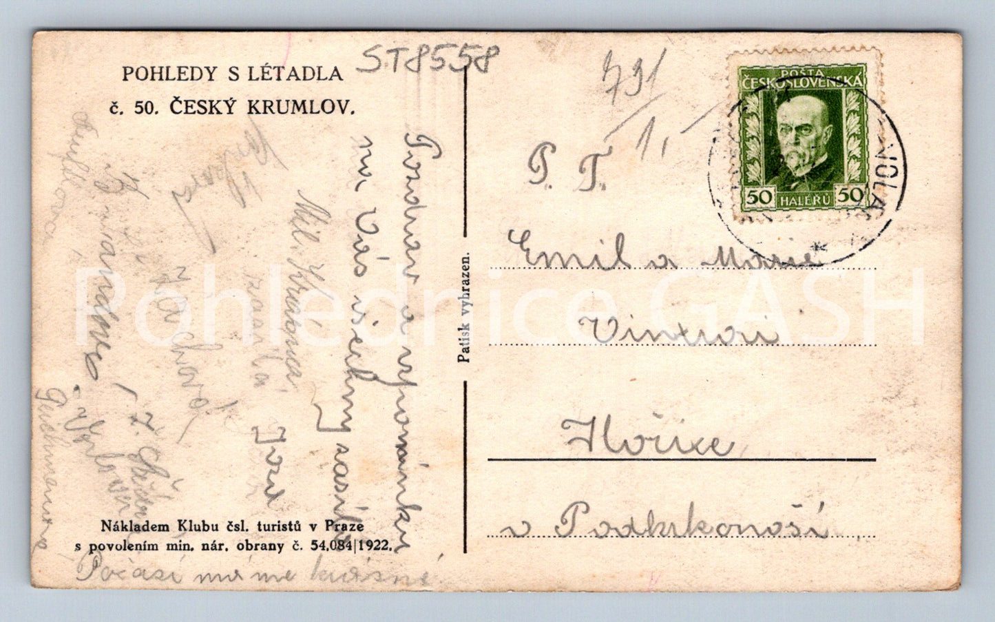 Pohlednice ČESKÝ KRUMLOV (ST8558)