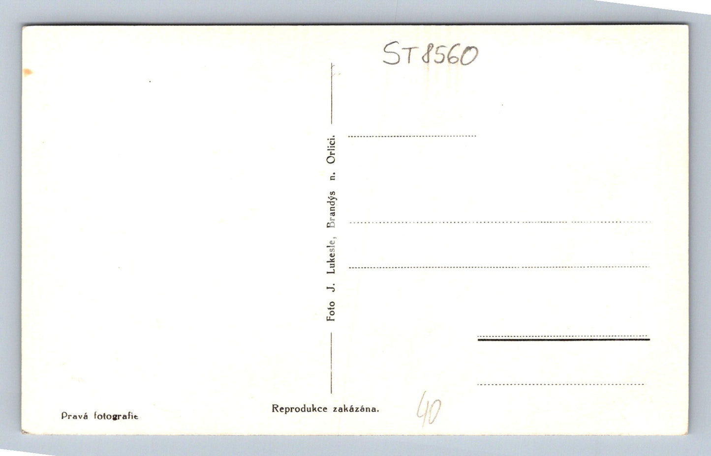 Pohlednice BRANDÝS NAD ORLICÍ (ST8560)
