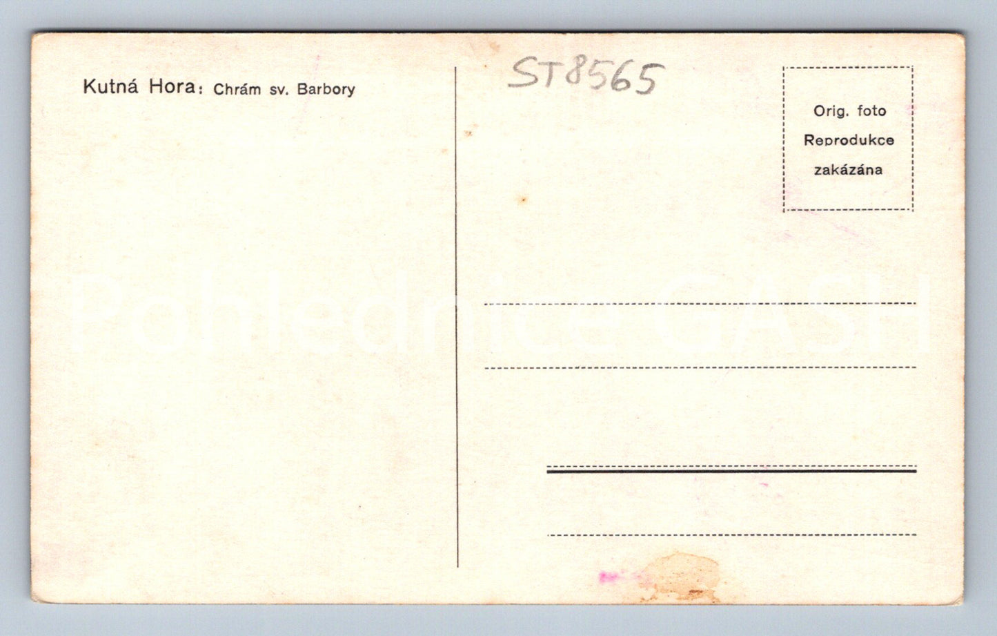 Pohlednice KUTNÁ HORA (ST8565)