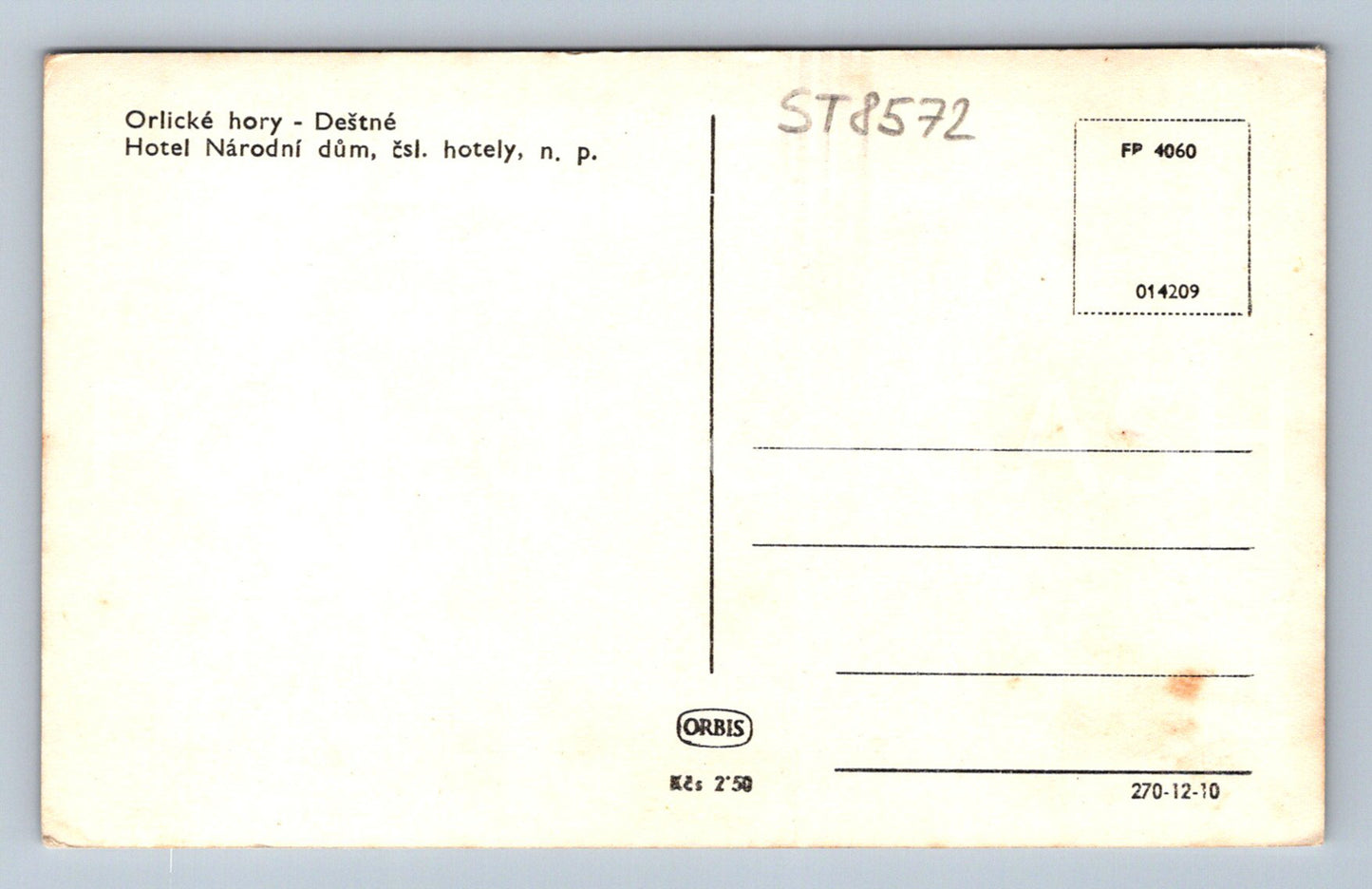 Pohlednice ORLICKÉ HORY (ST8572)