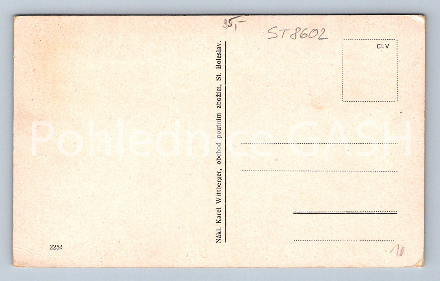 Postcard STARÁ BOLESLAV (ST8602)