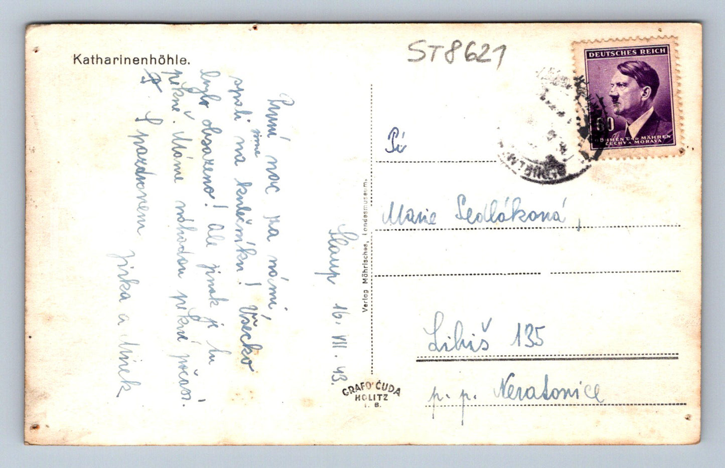 Pohlednice KATHARINEHÖHLE (ST8621)
